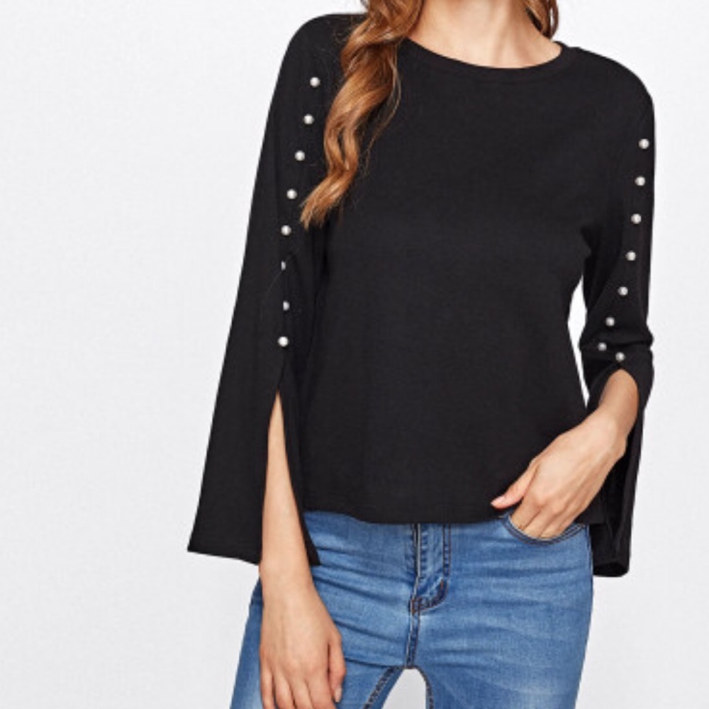 Pearl Split Sleeve Top